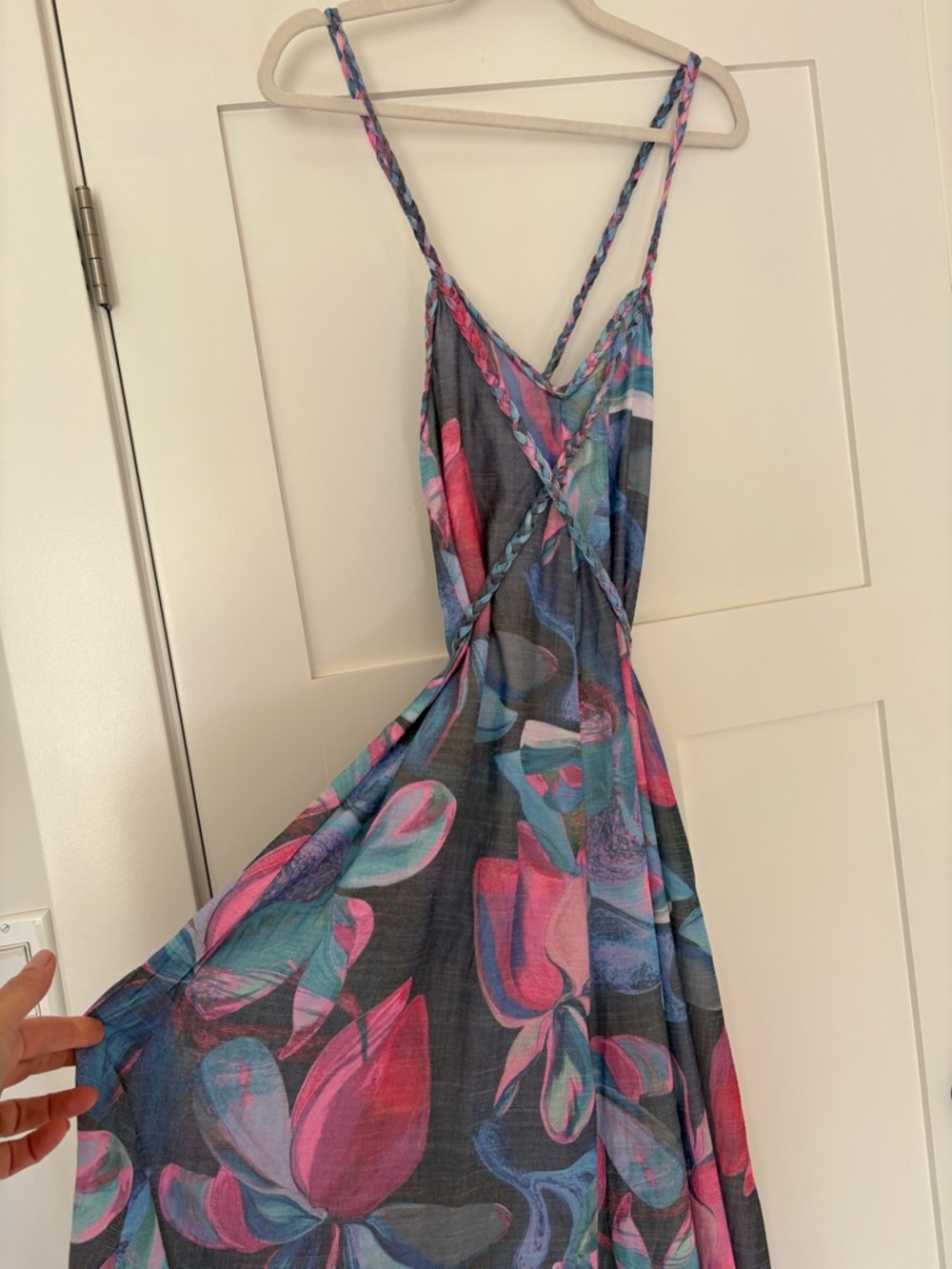 Anthropologie BOAMAR Miranda Dress In Blue Size M - Picture 8 of 10